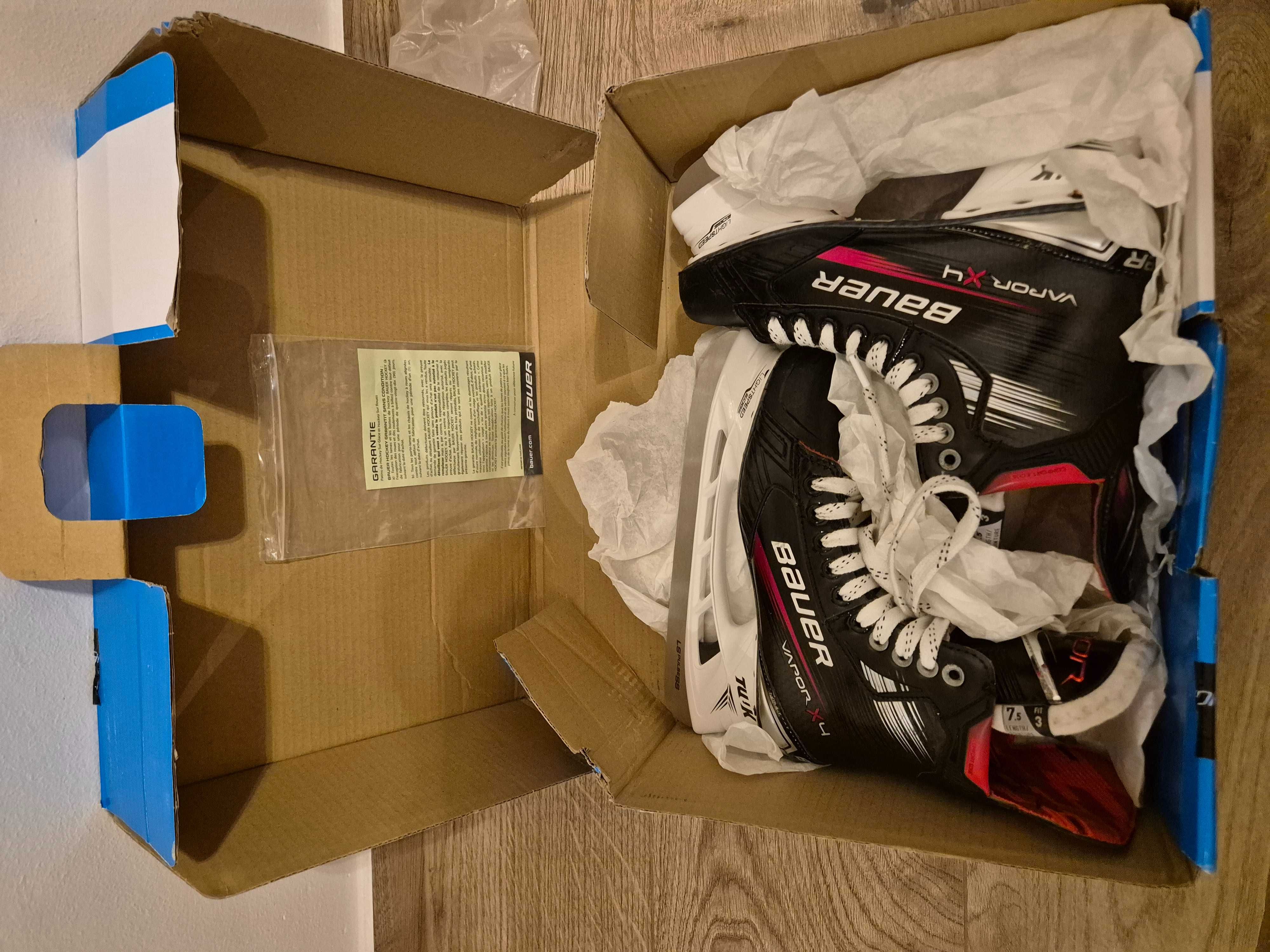 Łyżwy Hokejowe Bauer Vapor X4 rozm: 7,5 Fit-3