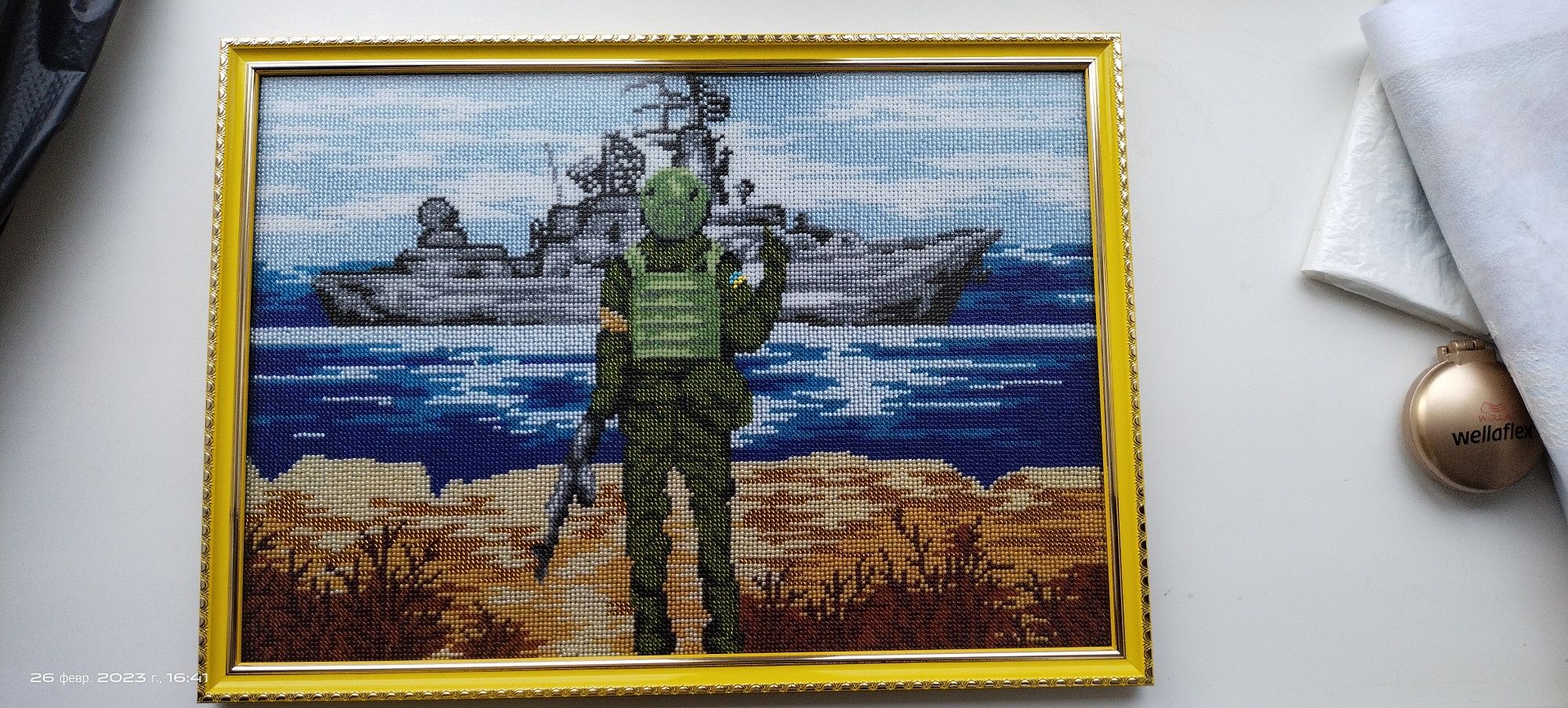 Вишивка Руський военний корабль