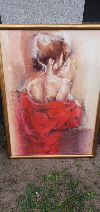 Obraz ręcznie oprawiany 53x74