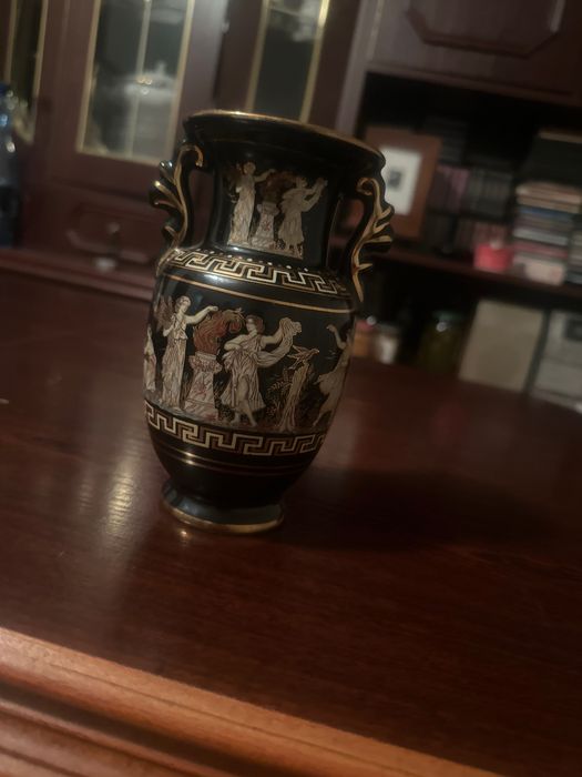 Wazon grecka porcelana kratimenos 24k zlota