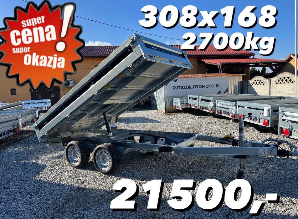 Brenderup BT4310  ‼️2025 Nowa Wywrotka kiper elektryczny 2700kg 308x168 DOSTAWA‼️