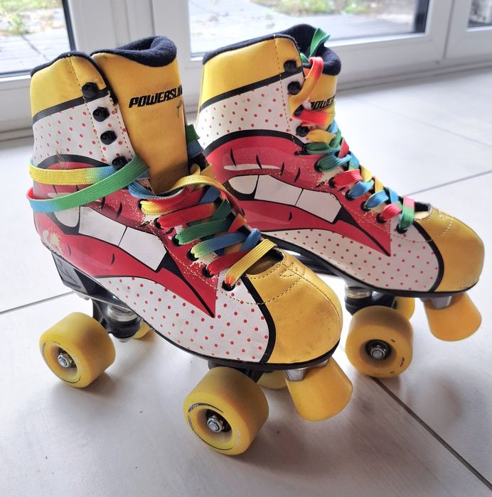 Powerslide Wrotki+ Uvex kask r. 40/ 51-55