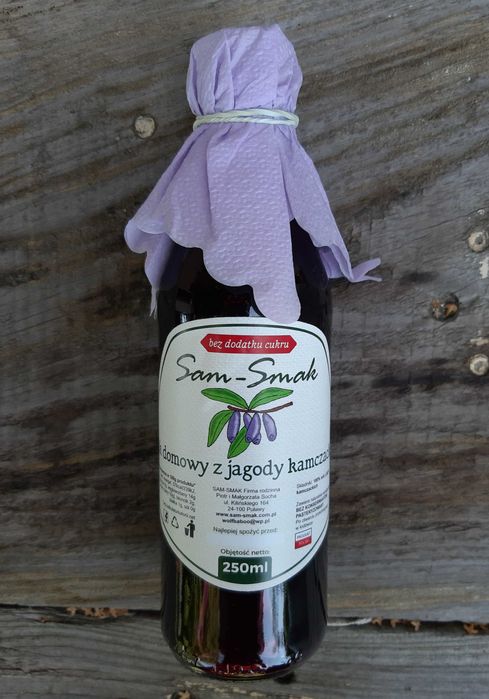 Sok z jagody kamczackiej BEZ DODATKU CUKRU 250 ml