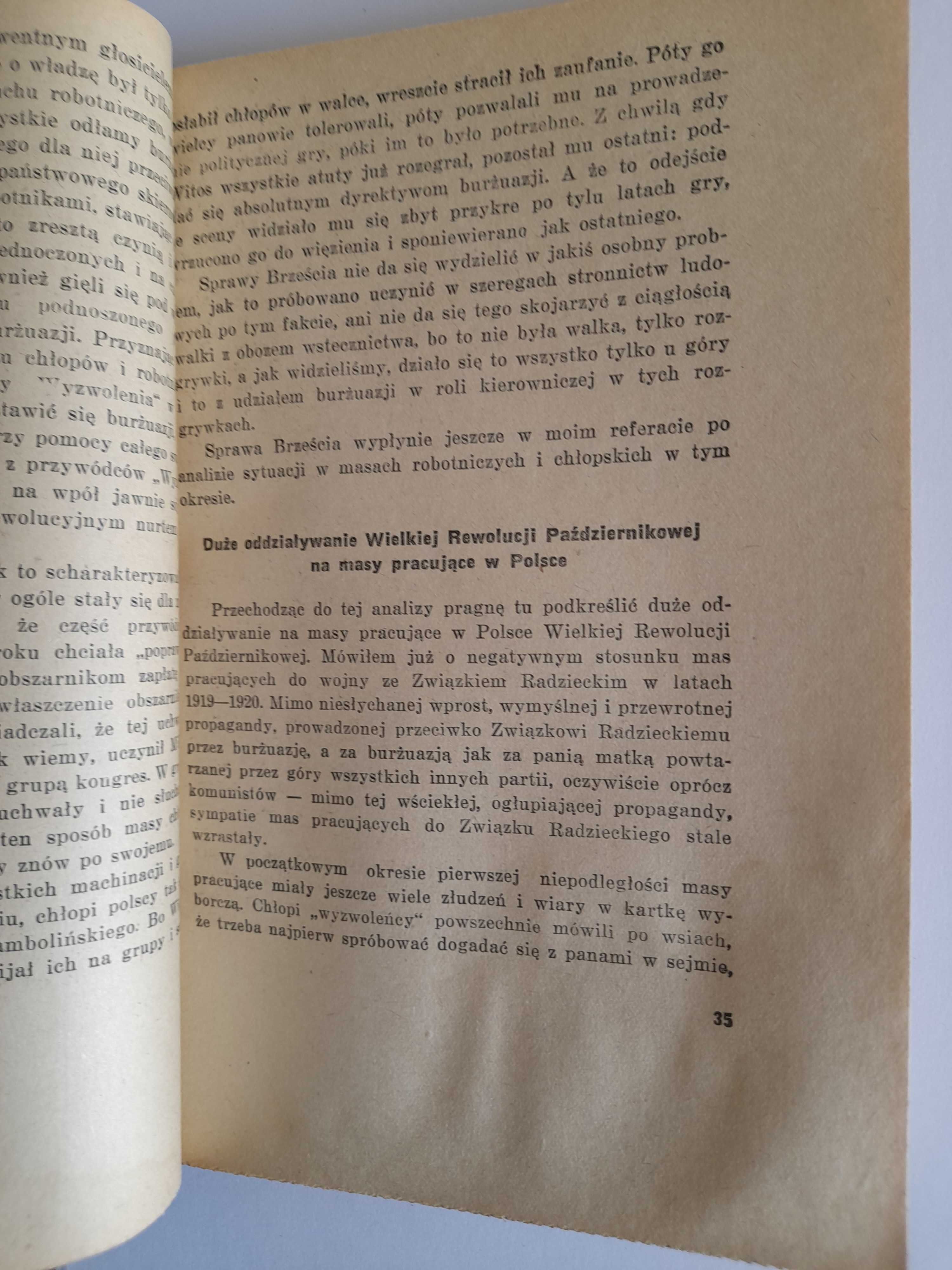 Ruch Ludowy w walce o sprawiedliwość, dobrobyt i pokój - wyd. 1949