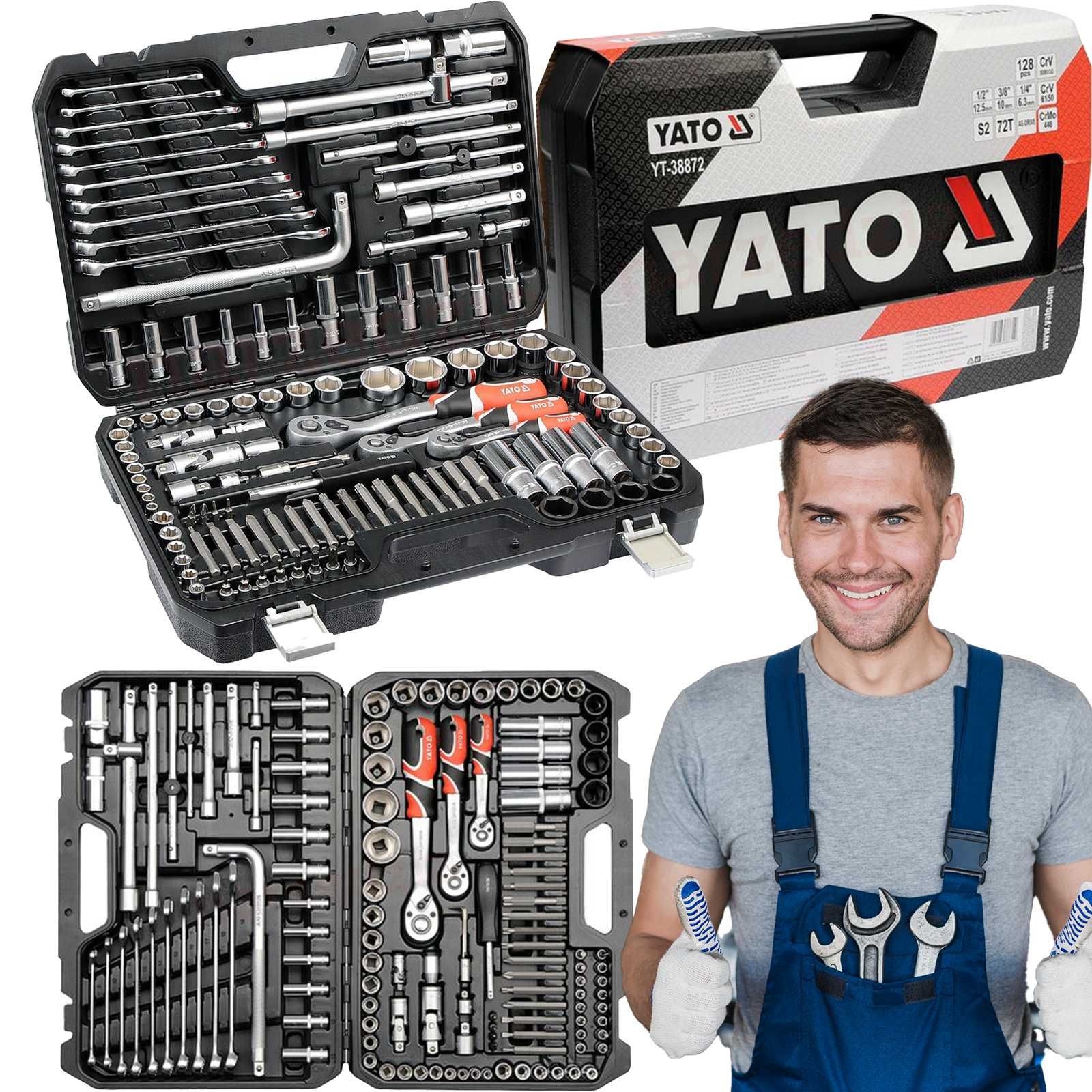 NOWY Zestaw narzędzi YATO YT-38872 – 128 elementów w walizce
