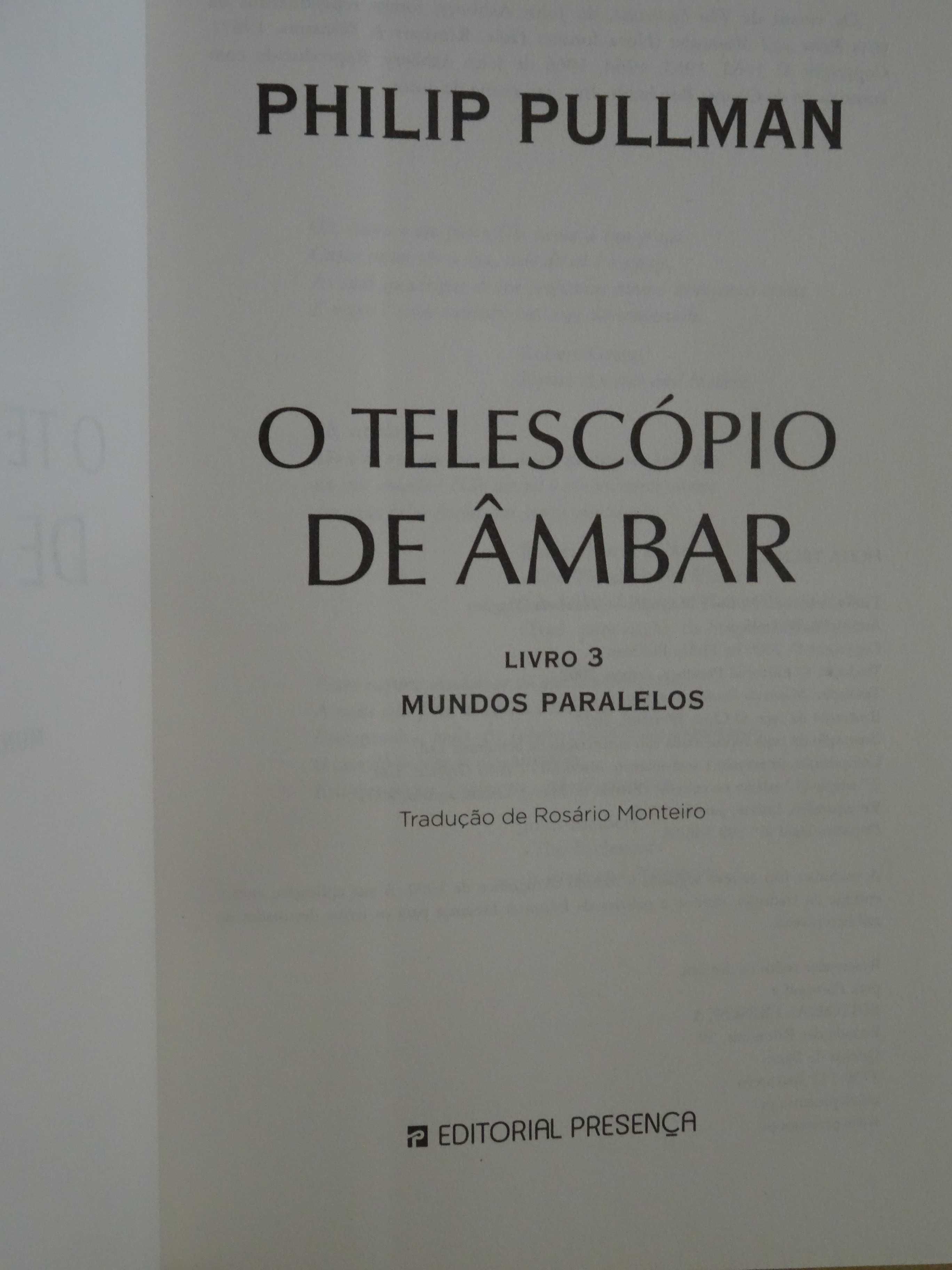 O Telescópio de Âmbar de Philip Pullman