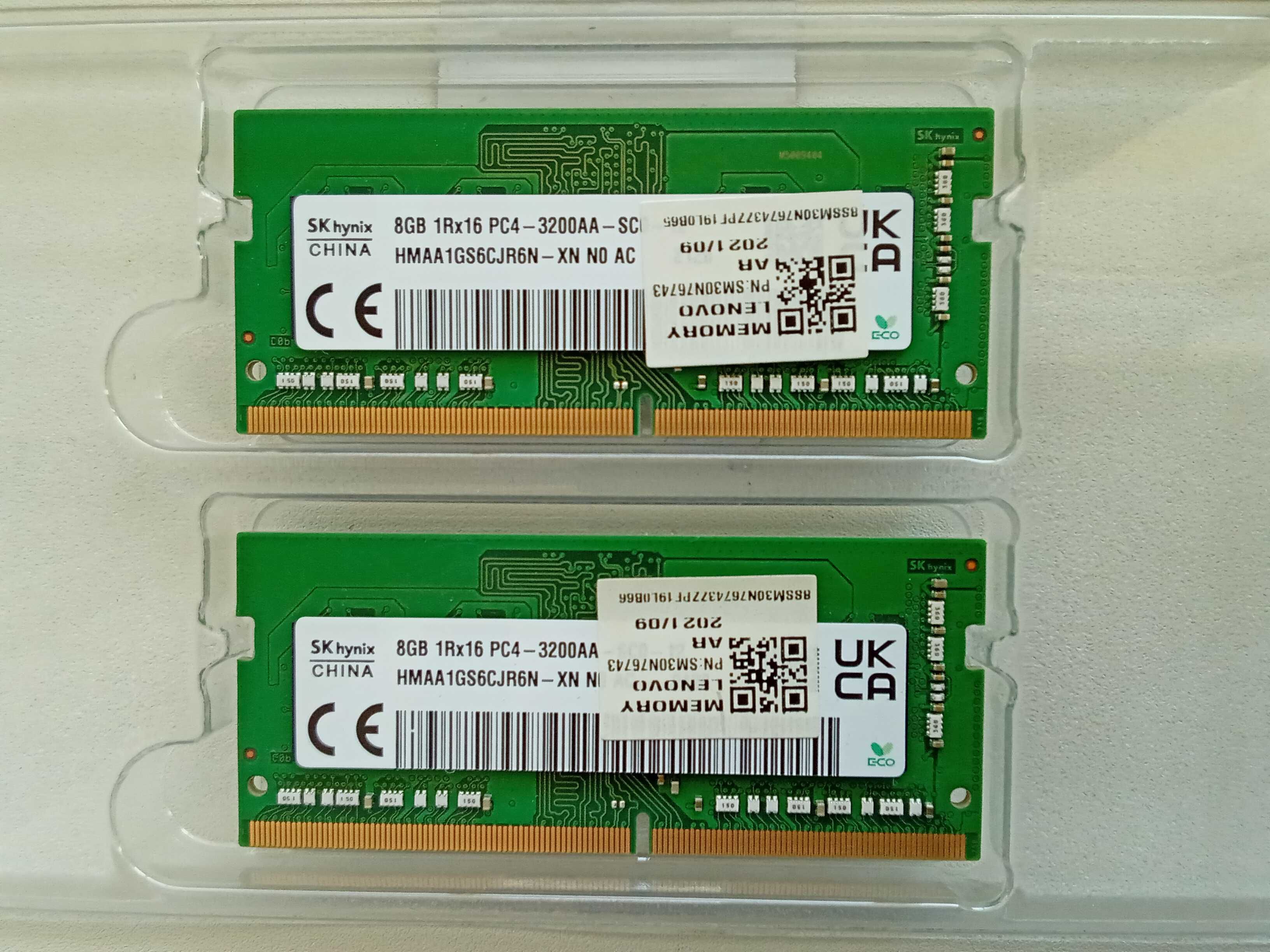 Оперативна пам'ять Hynix SODIMM DDR4-3200 16 GB (2x8GB) для ноутбука