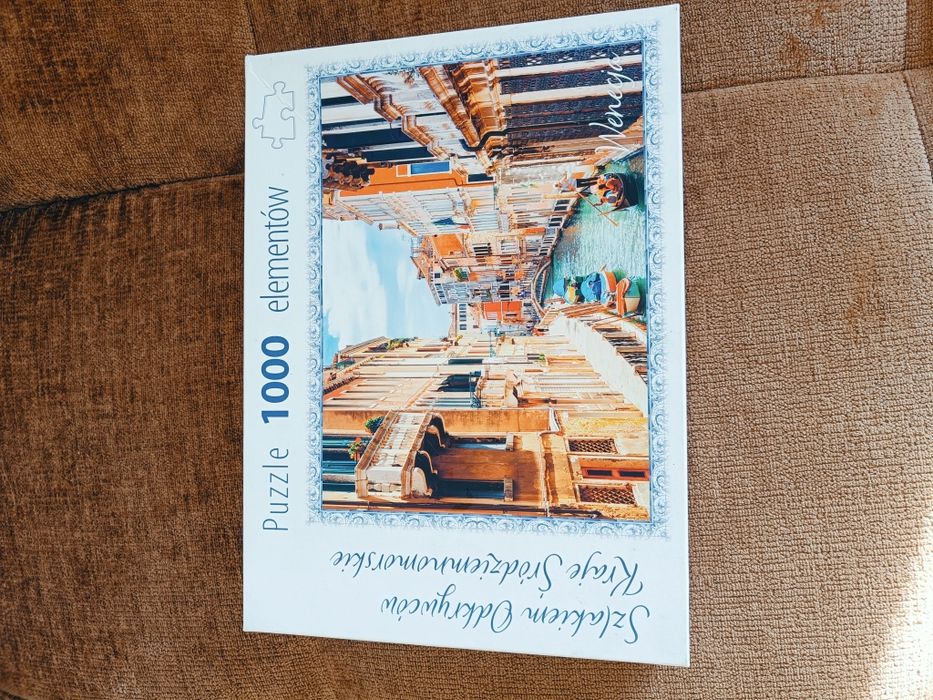 Puzzle Wenecja 1000el. 1 raz ułożone kompletne