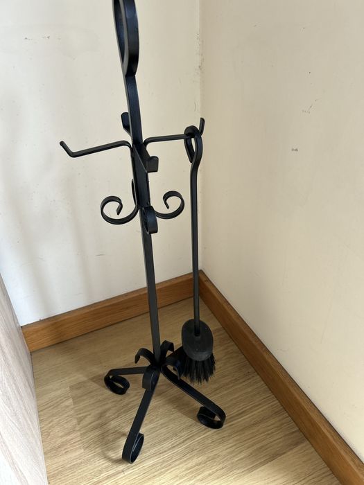 Utensílios lareira ferro forjado