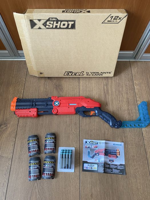 Бластер  Zuru X-Shot Excel Vigilante Red Foam Dart Blaster