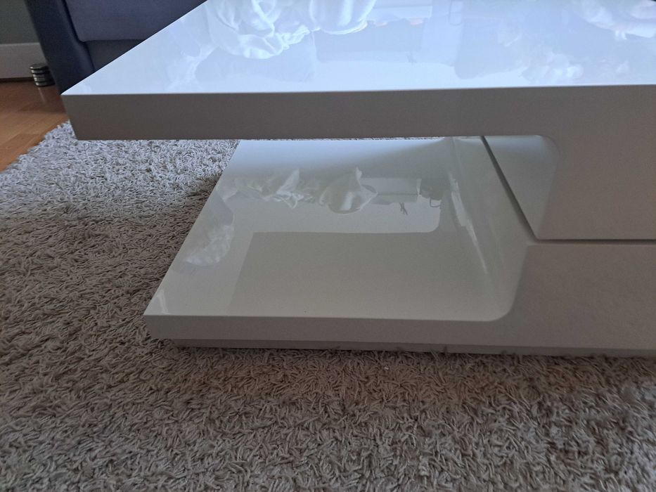 Stolik kawowy biały połysk