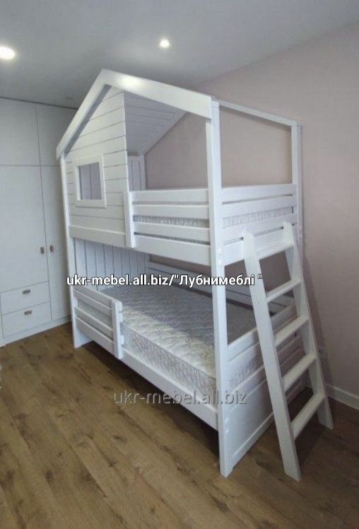 Ліжко двоповерхове "Домик5",кровать двухъярусная