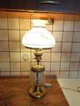 Lampa mosiężna noca - a"la naftowa