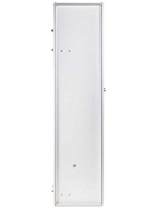 Szafka podtynkowa, schowek na szczotkę WC - papier poziomo, biała.