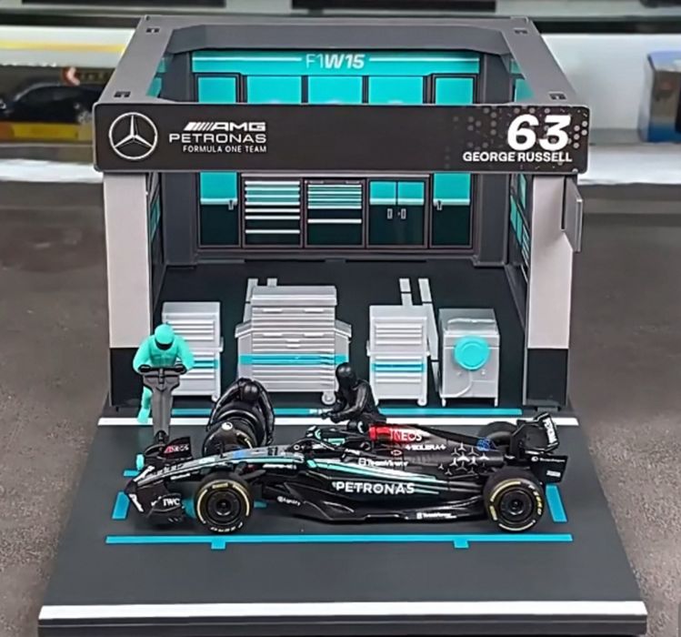 F1 pit stop/boxes 2025 tamanho 1:43