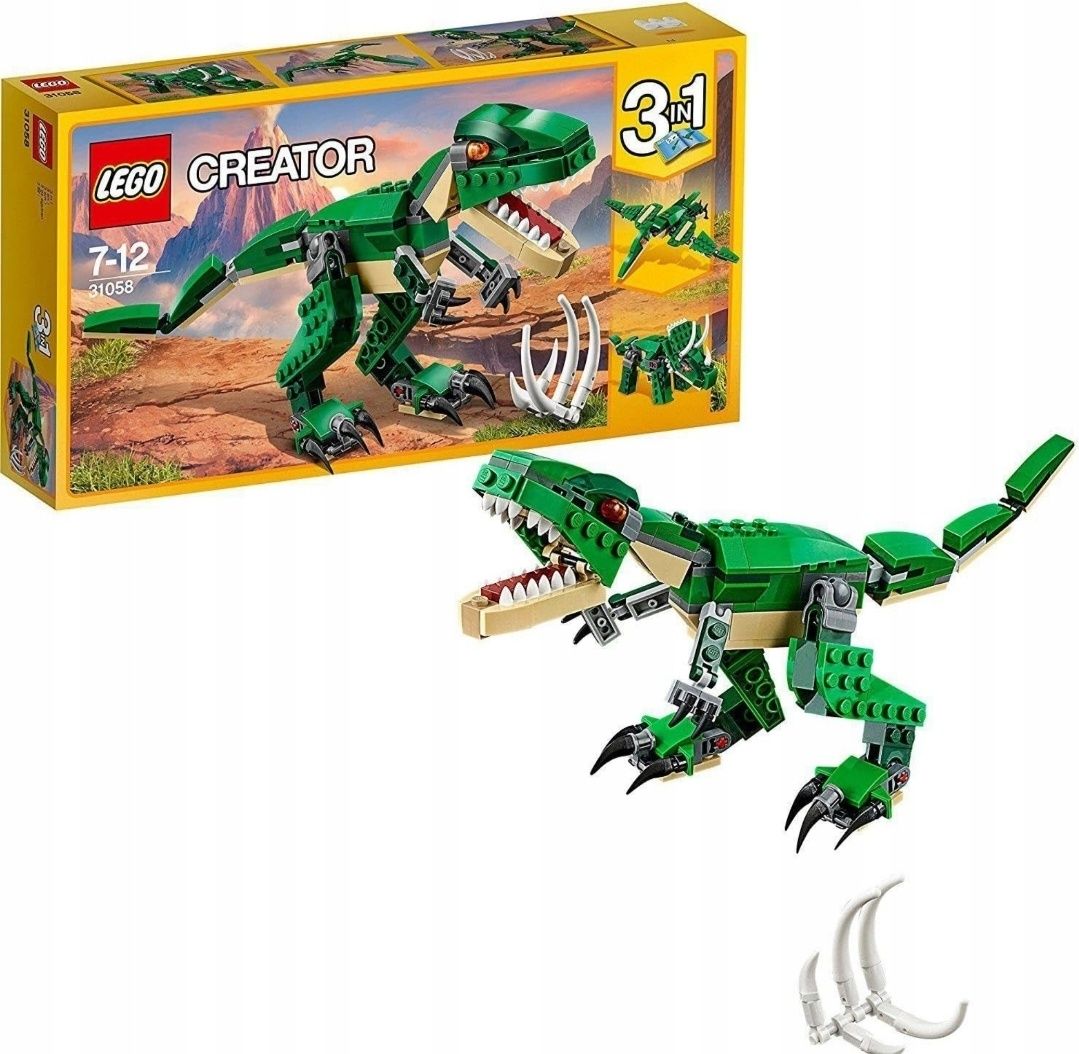 Lego Creator 3 w 1 Potężne dinozaury 31058 nowe