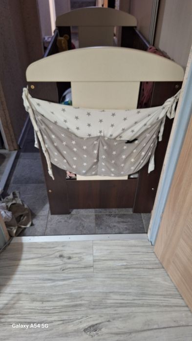 Łóżeczko plis materac i akcesoria