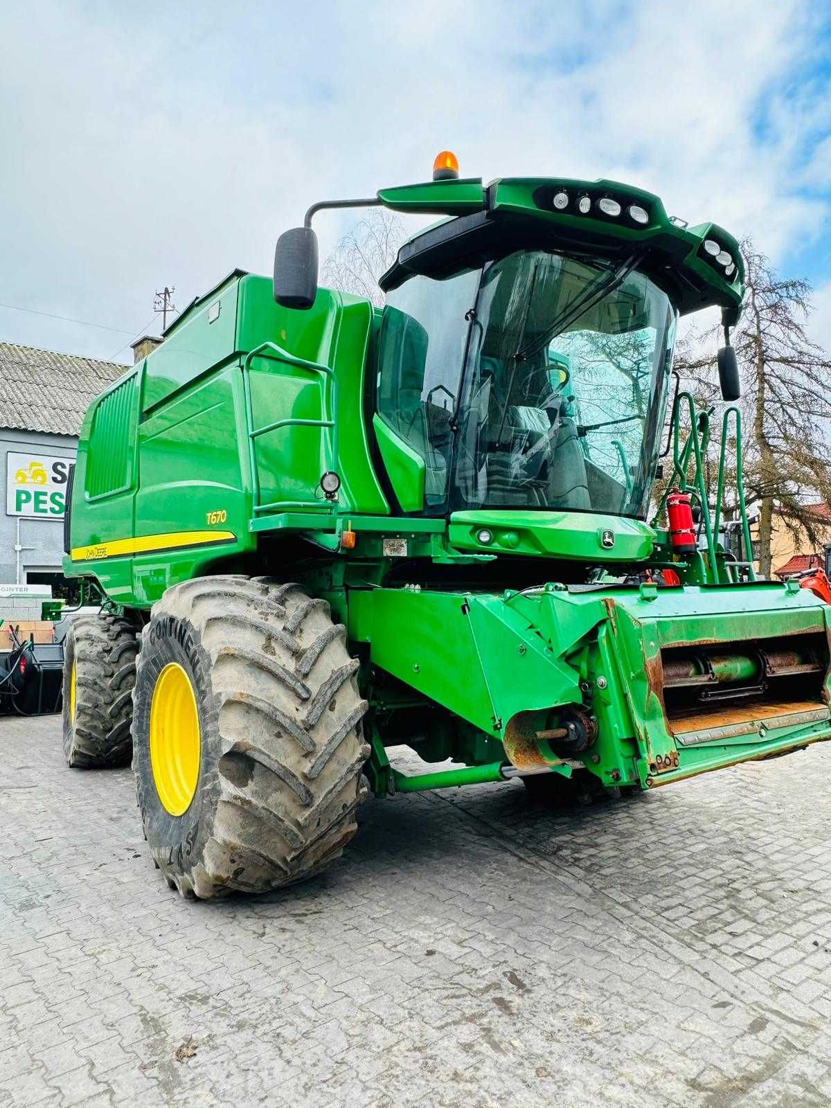 Kombajn John Deere T670! Ładny! Stół do rzepaku! 2012 ROK claas lexion