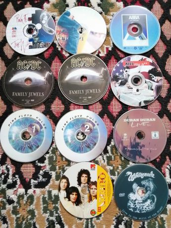 DVD диски Pink Floyd, AC/DC, ABBA, Kiss, Bon Jovi, Duran Duran, Queen