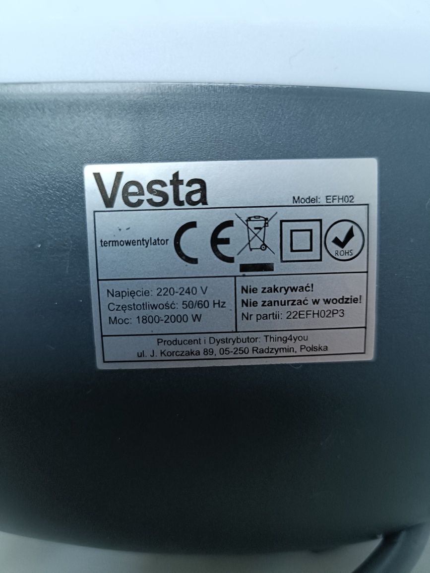 Termowentylator Vesta