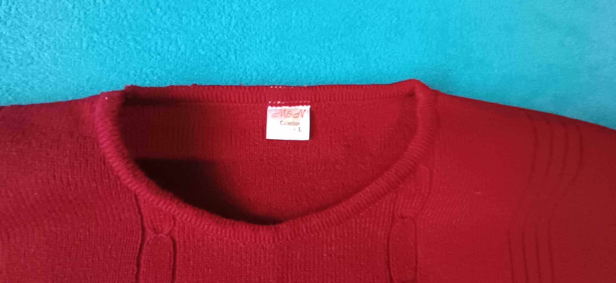 Sweter damski bordowy rozm.L