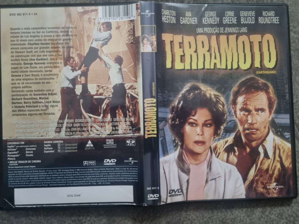 Dvd original do filme "Terramoto"