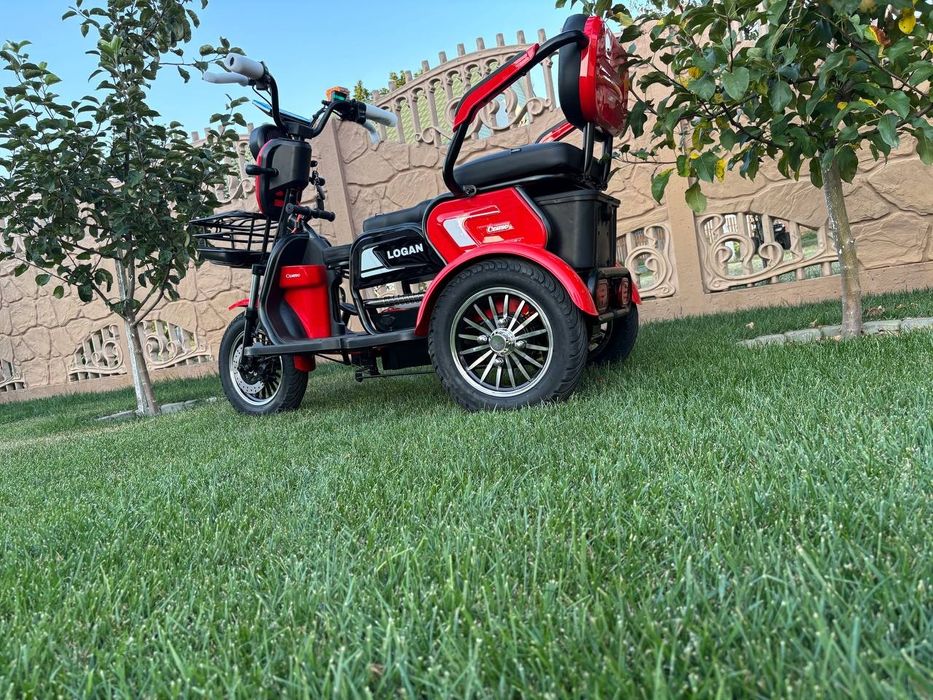 Трицикол CORCO《LOGAN 》Двигун 1000-1200W Батарея 72V-23Ah Доставка.