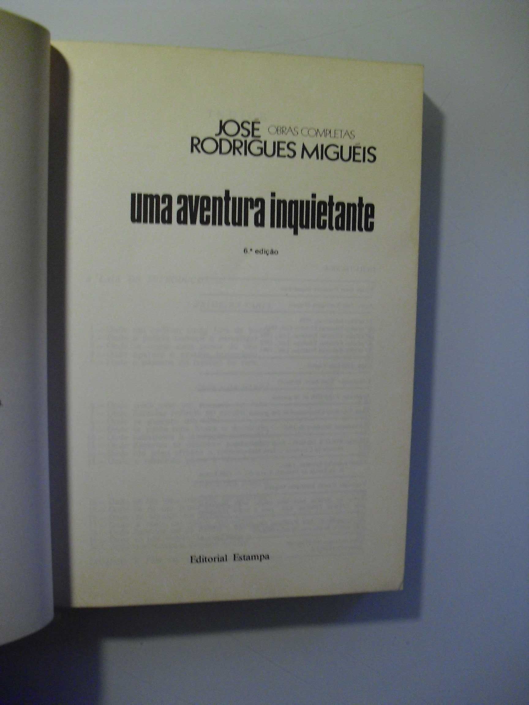 Migueis (José Rodrigues);Uma Aventura Inquietante-P.Incluídos