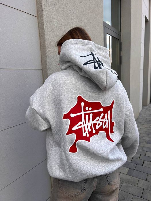 Худі Стуси оверсайз, жіноче/чоловіче худи Stussy, толстовка Стаси