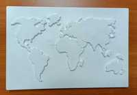 Dekor Mapa Świata 3D