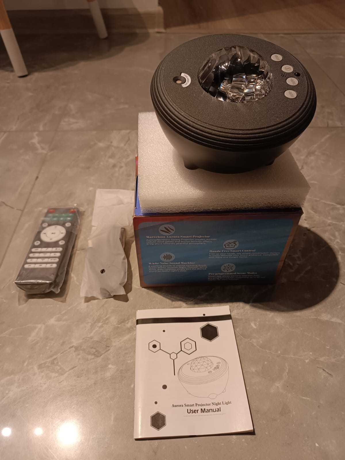 NOWA Lampka Nocna Projektor Gwiazd sufitowy Efekt Aurora LED Mocny