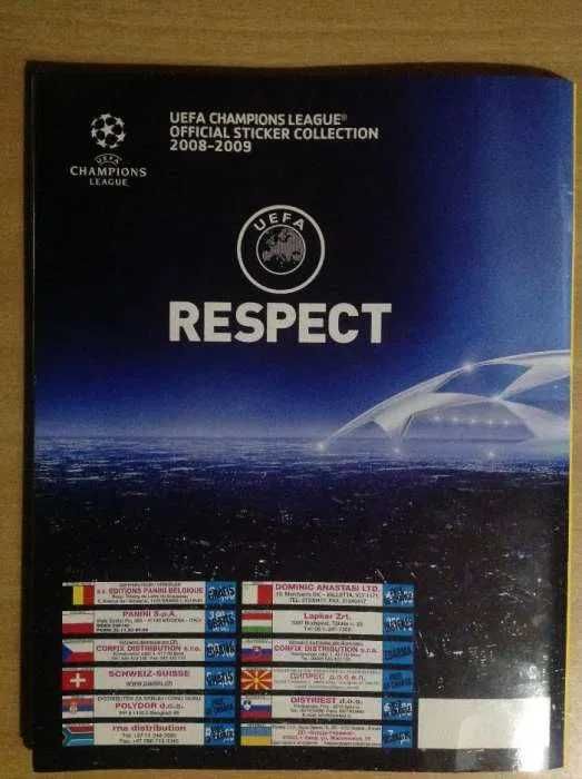 UEFA Champions League 2008/2009 album PANINI + naklejki