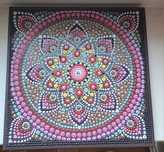 Diamond painting Canvas Mandala glow in the dark haft diamentowy