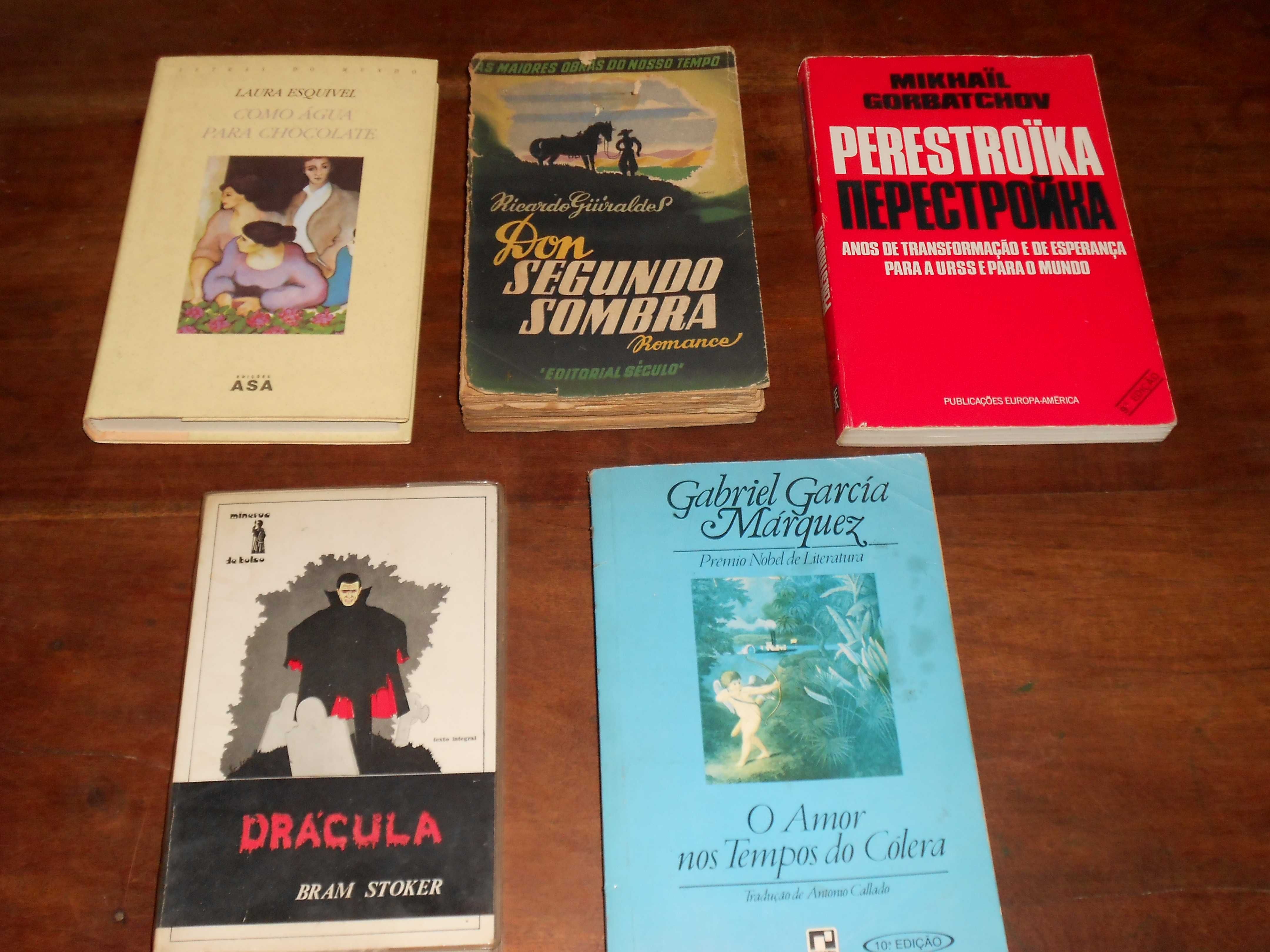 Livros Garcia Marquez, Perestroika, Esquivel, Bram Stoker, Guiraldes