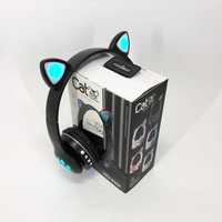 Бездротові навушники з вушками та RGB Cat VZV 23M. Колір: чорний