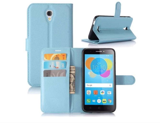 Capa em pele para Alcatel PIXI 4 - 5.5"