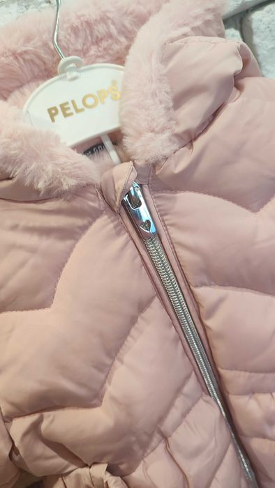 Тепла куртка на дівчинку 68