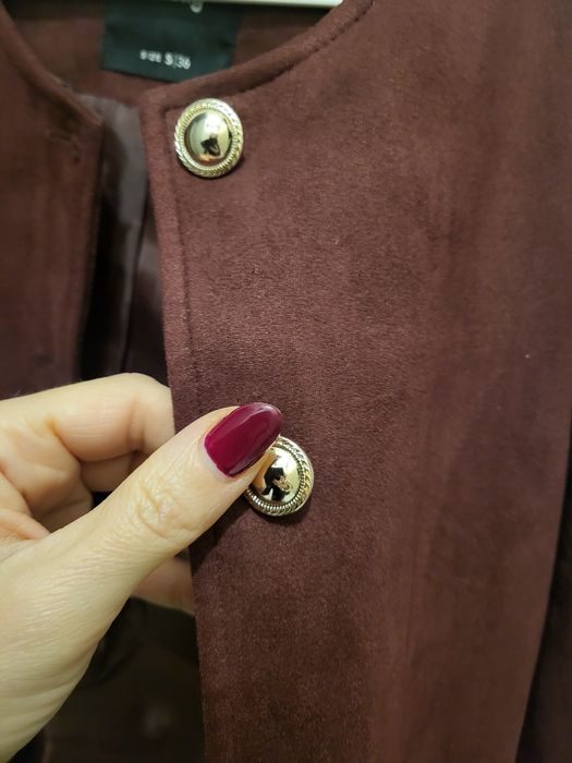 Marynarka krotka burgund r. S