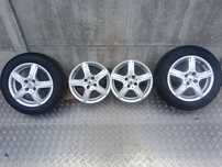 Alufelgi 4x100 15' Renault / Nissan / Dacia / 2 opony wielosezonowe