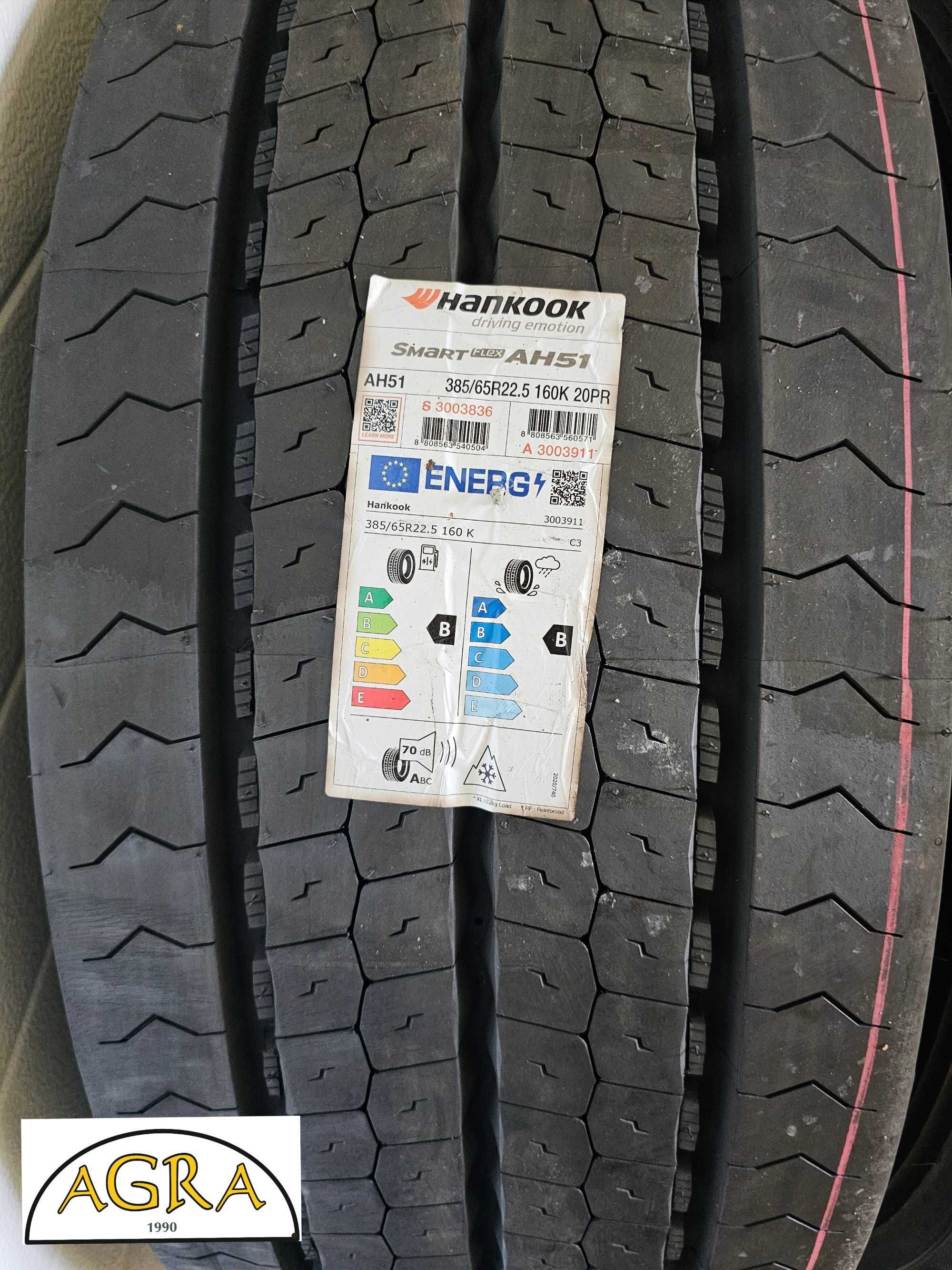 385/65R22.5 [1920netto] HANKOOK AH51  opona opony przód prowadząca P