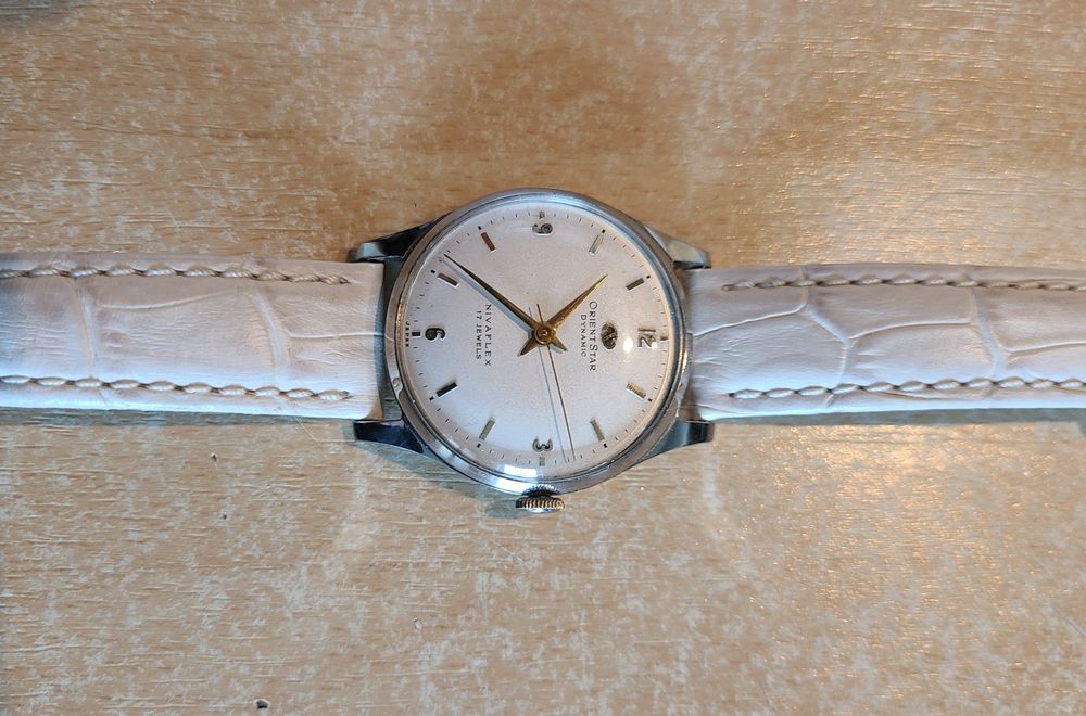 Винтажные японские часы ORIENTSTAR NIVAFLEX 17 Jewels Made in Japan