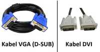 Kabel VGA (d-sub) lub DVI cyfrowy - do monitora lub TV - 10 sztuk