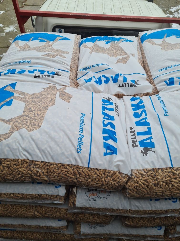 Pellet Alaska EN plus A1 z certyfikatem (robin igła rezult lava Gold