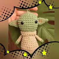 Breloczek Baby Yoda  handmade,  rękodzieło