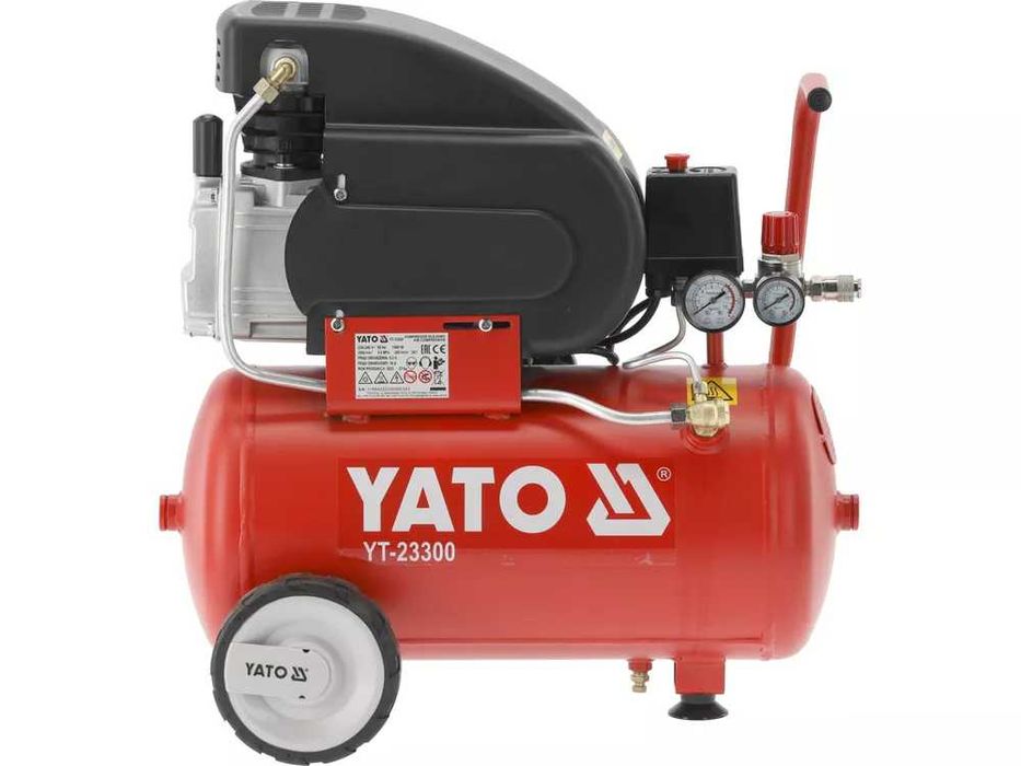 Компресор повітряний масляний Yato 24 л 200 л/хв 1.5 кВт компрессор