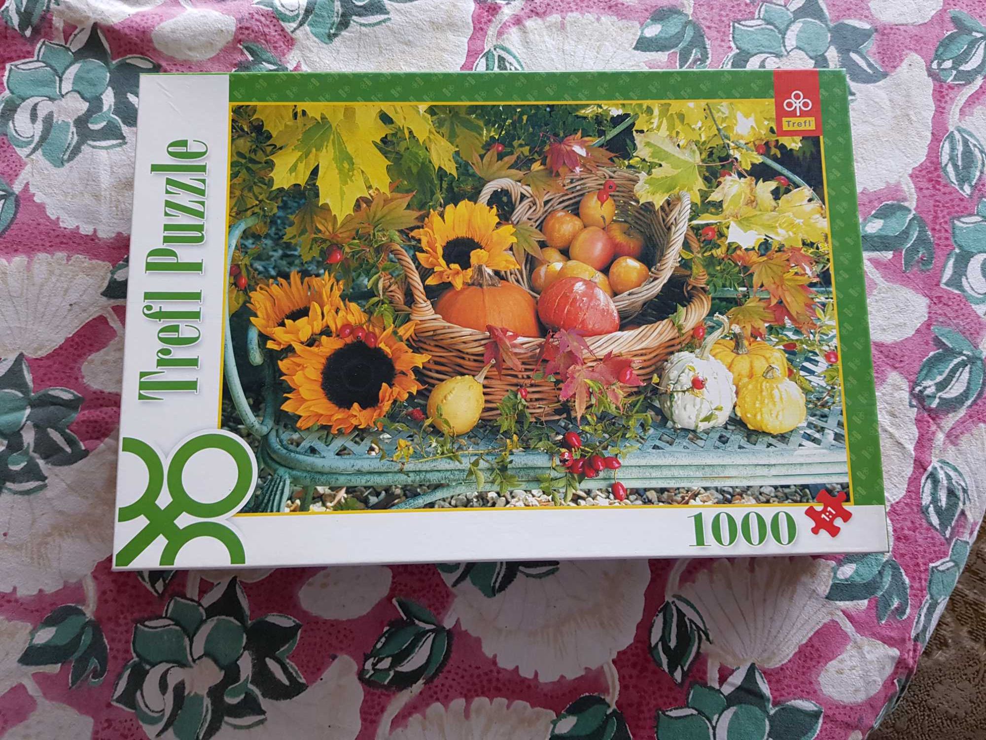 Ułożone Puzzle "Kwiaty i Owoce" - 1000 elementów