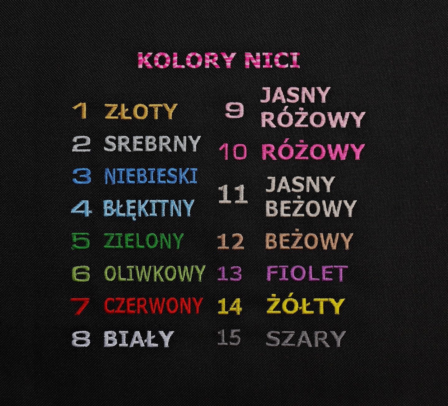 Worek plecak workoplecak dla ucznia/przedszkolaka haftowany imię
