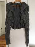 Wełniany sweter bolerko H&M r. S