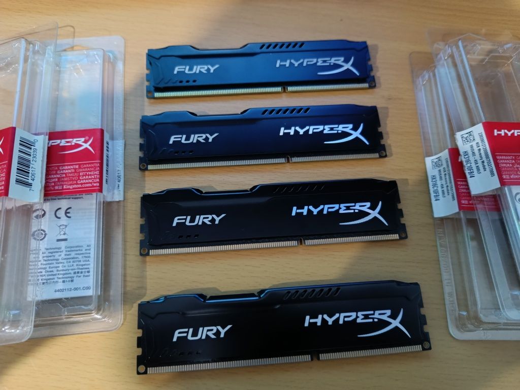 Оперативная память HyperX Fury ddr3 4gb 1600mhz 4шт комплект
