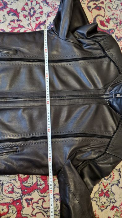 Куртка чоловіча шкіряна зимова